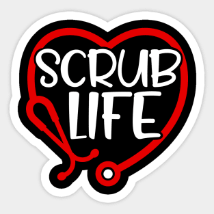 Scrub Life Sticker